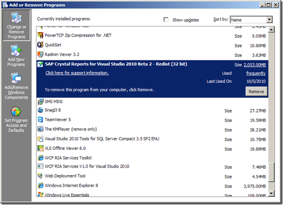 sap crystal reports runtime engine slow install
